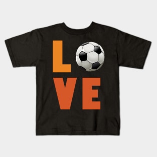 Girls soccer love t shirt for women teens tweens Kids T-Shirt